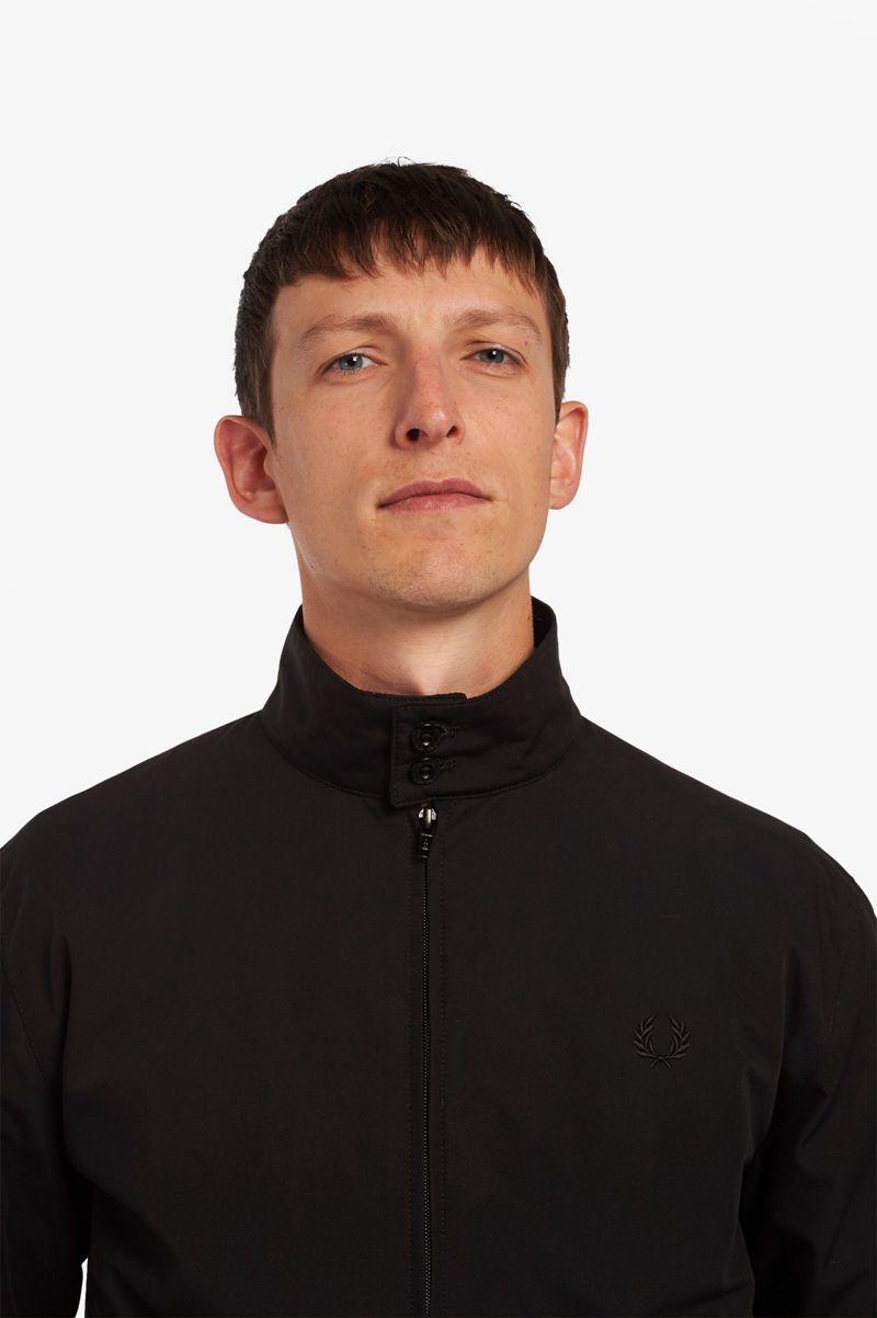 Black Fred Perry J7320 Men's Jackets | PH 1213NWYB